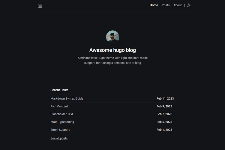 Hugo blog awesome